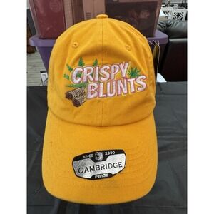 Crispy Blunts Logo Embroidered Cap. New‎ With Tags Yellow Adjustable
